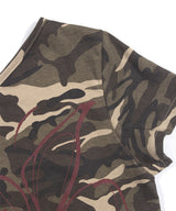 ワンショルダー カモTシャツ_Beige