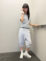 Teenager Capri Jogger Number Patch Jogger Pants 3color