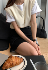 [Lè made/7,000 Sold] ルメイド ベーシック Vネック ベスト