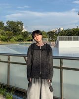 アングルニットジップアップ ウィズハンドウォーマー