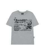 Face Grunge Graphic Regular Fit T-shirt - MELANGE GRAY