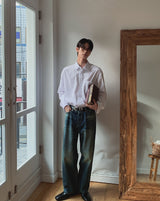 Katra Semi-Wide Denim Pants