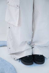 3-WAY MESH POCKET CARGO PT IVORY