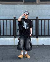 アトデニムバミューダカーゴパンツ
