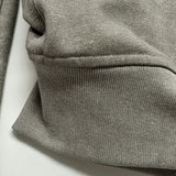 RIGHE UNBALANCE HOODED ZIP-UP GREY