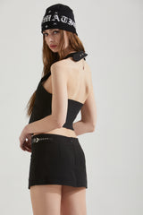 STRAP MINI SKIRT