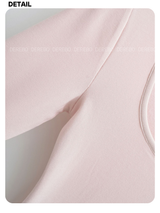 deep wide-neck slim long-sleeved knit shirt