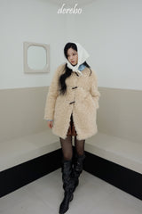 Toggle tteokbokki half-fur coat