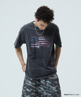WASHED FLAG TEE