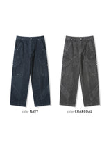 Rounding Dyeing Cargo Pants (2color)