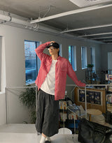 No.1242 W チェックシンシャツ (4color)