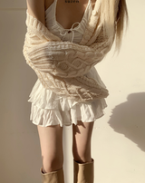 General Shirring Strap Top (White)