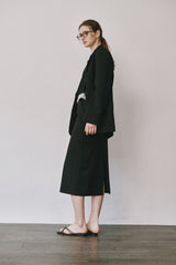 Boy wool jacket (Black)