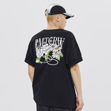 VOLUME LOGO FLOWER TEE SHIRT