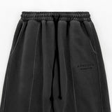 ウォッシュドスウェットパンツ - Black