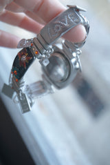 Flower Charm Bangle Watch