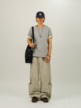 OS Washed Pocket Wide Pants