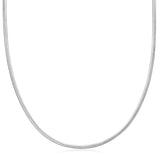 [THE BOYZ Juyeon Worn] フラットスネークチェーン925シルバー+ロジウムメッキネックレスN057-03H