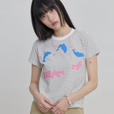 DREAM ドルフィンストライプ半袖Tシャツ