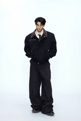 Colorblock Utility Pocket Zip Jacket