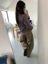 ボリュームチェックシャツ (2C)