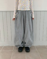 [unisex] ミヒカットワイドバンディングパンツ