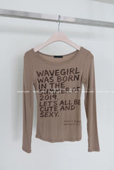 Girl's Lettering Long Sleeve T-Shirt