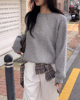 Agel wool round knit