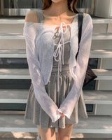 Near strap cardigan