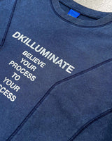ビリーブユアプロセスTシャツ (Blue)