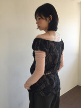 フラワーアイレットレザーベルト