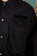 POCKET ARGYLE SHORT JACKET / BLACK