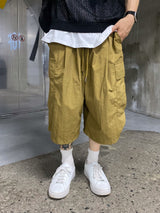 メタルナイロンカーゴハーフパンツ　3色