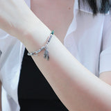 All surgical steel bamboo cylinder bracelet