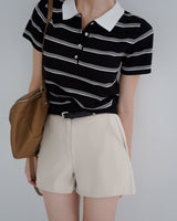 Yon Collar Stripe Knitwear