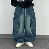 marine washed denim balloon pt