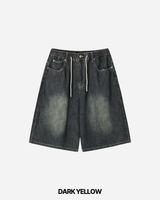 Tin Washed Bermuda Denim Pants