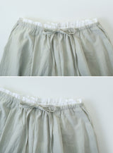 #クラシックサマーワイドバンディングパンツ (4color)