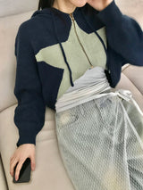 マルコクロップニットジップアップ