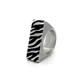 [MADE]Zebra pattern ring 