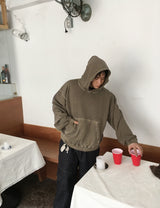 No.1414 washing crop hood-T (4color)