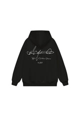 Handwritten Embroidered Zip up Hoodie