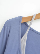 Erin Halter Layered Long-Sleeve Top