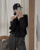 Delron Halter Layered Cardigan