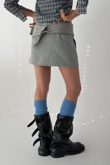 TINY BUTTON MINI SKIRT