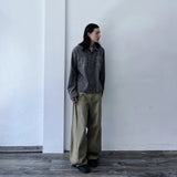 Articulated Washed Wide Trousers