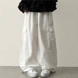 Roa Baslock Nylon Cargo Wide Pants
