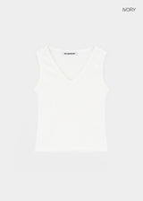 [B-BASIC] Tension Standard V-Neck Sleeveless Top (2 SIZE)