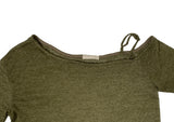 Arton See-through One-Shoulder Knit Belt Sleeveless Set