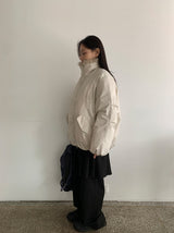 Viewpass High Neck Fur Bomber Jacket